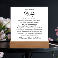 To My Wife Fate – Acrylic Square