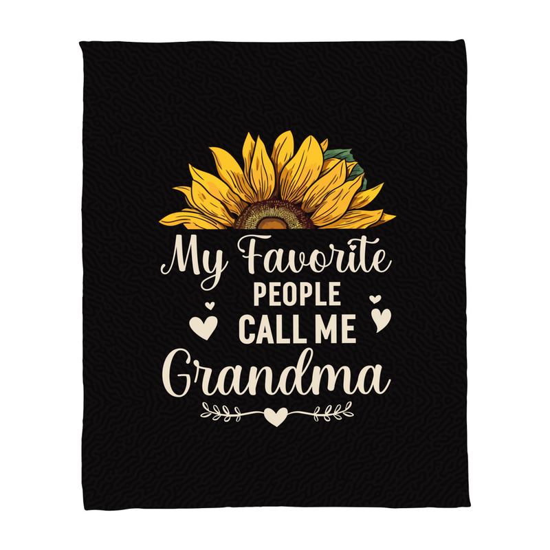 My Favorite People Call Me Grandma – Coral Fleece Blanket