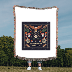 Adventure Awaits - Woven Blanket